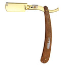 Plastic Handle Straight Edge Stainless Steel Barber Razor Folding Shaving Without Blade