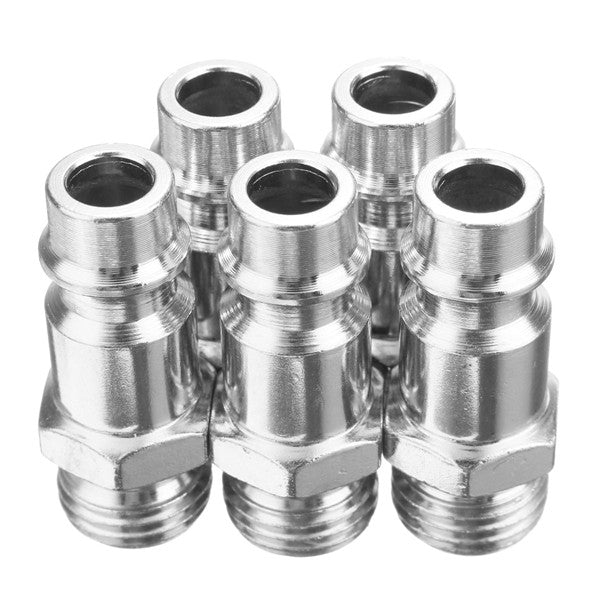 5pcs EU 1/4inch Male BSP Adapter Compressed Air Quick Coupling Hose