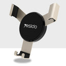 yesido Gravity Sensor Car Air Vent Phone Holder Aluminum Alloy Mount Stand for iPhone XS for XIAOMI