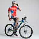 Mens Sports Riding Cycling Jersey Summer Bicycle Short Sleeve Suit Polyester Fabic Shorts Quick Dry