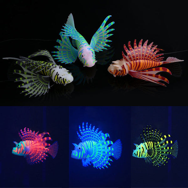 Yani Aquarium Ornament Glowing Effect Silicone Artificial Decoration for Fish Tank