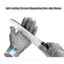 Safety Anti Cut Stab Stainless Steel Metal-Resistant Mesh Work Gloves for Butcher