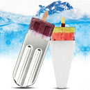 KCASA KC-ICE18 1Pcs DIY Ice Cream Pop Mold Popsicle Lolly Mould Stainless Steel Ice Cube Tray Pan
