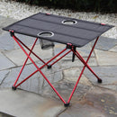 IPRee 2216.514.5inch Aluminium Alloy Camping Lightweight Picnic BBQ Square Folding Table