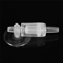 Fish Tank Aquarium CO2 Diffuser Check Valve U Shape Glass Tube Suction Cup Kit