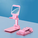 Bakeey Foldable Aluminum Alloy Desktop Phone Holder Tablet Stand with Mirror for iPhone Xiaomi or Smart Phones 4.0-7.9 inch