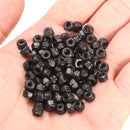 M3x0.5mm Zinc Plated Self-locking Nylon Insert Hex Lock Nuts Black 100pcs