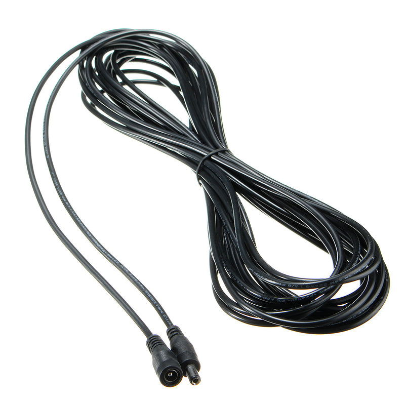 1/2/5/10M 5.5x2.1mm CCTV Female to Male DC Power Extension Cable Cord Adapter