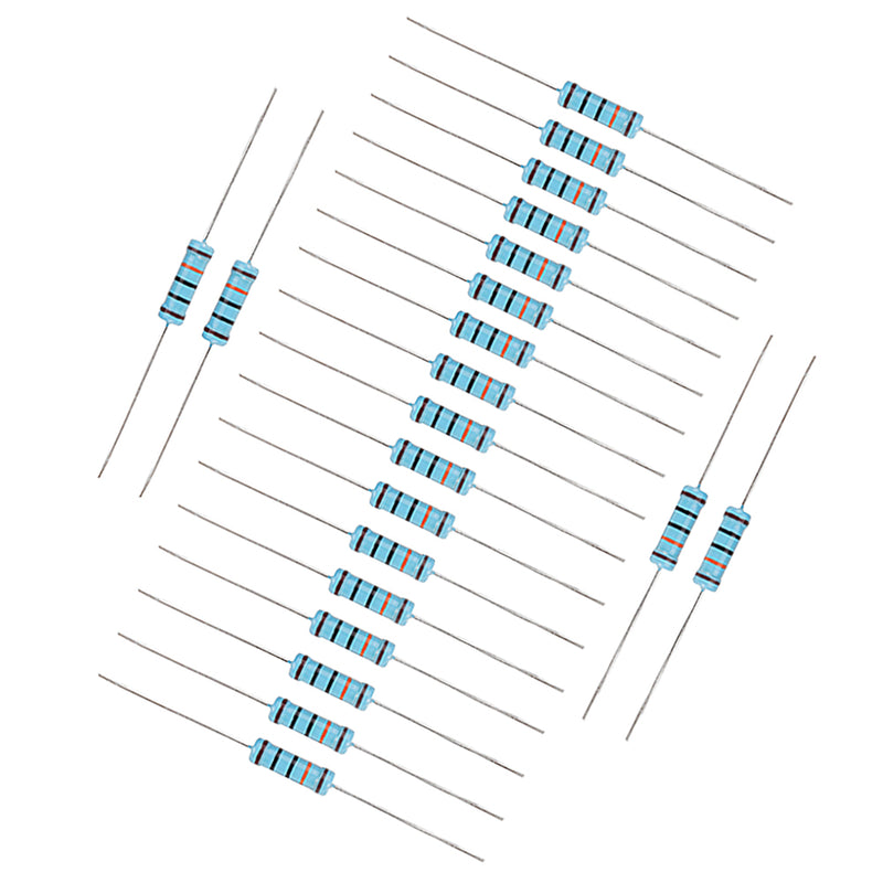 20pcs 2W 100KR Metal Film Resistor Resistance 1% 100K ohm Resistor