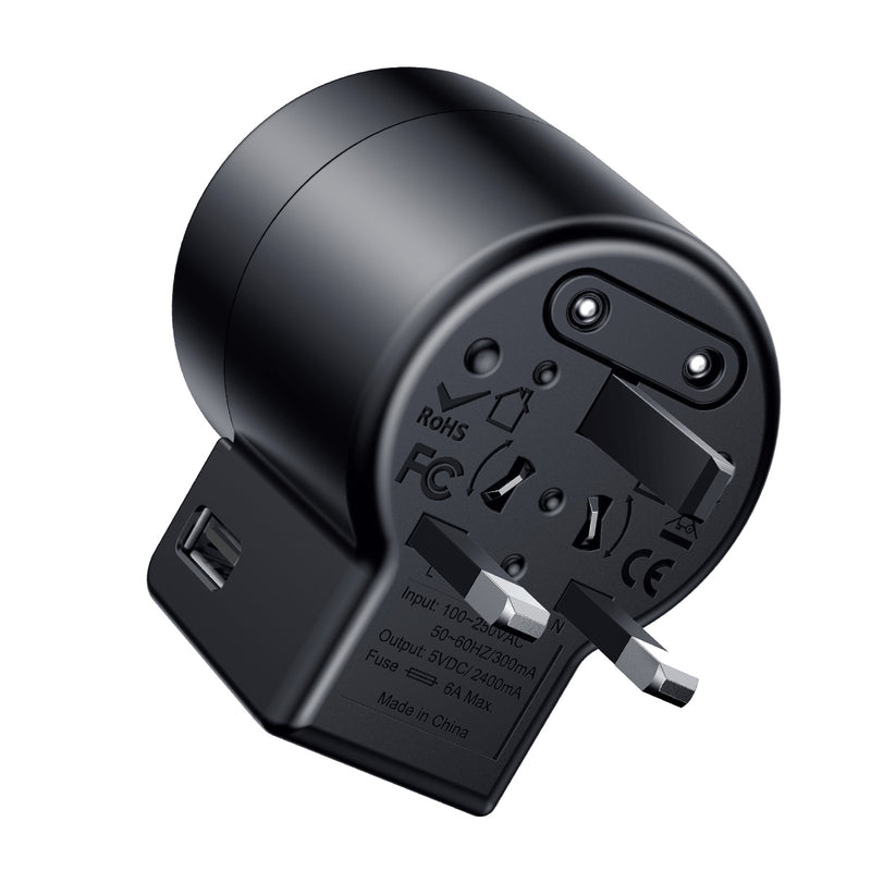 Baseus Universal Multi-function Dual USB Socket Travel USB Charger US EU AU UK Plug