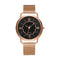 YAZOLE 399 Rose Gold Case Women Wrist Watch Full Steel Casual Style Quartz Watch