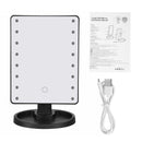 USB 16 LED Lights Makeup Mirrors Light Portable Smart Touch Screen Rotated Lamp