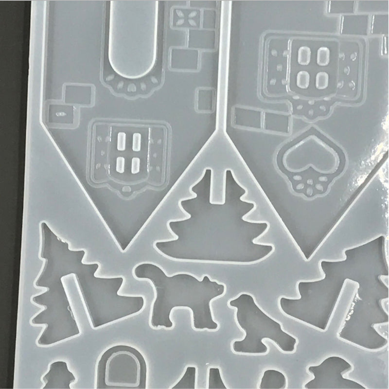 2Pcs/Set DIY Jewelry Bezel Making Crystal Silicone Resin Mould Casting Molds Kit Art Craft