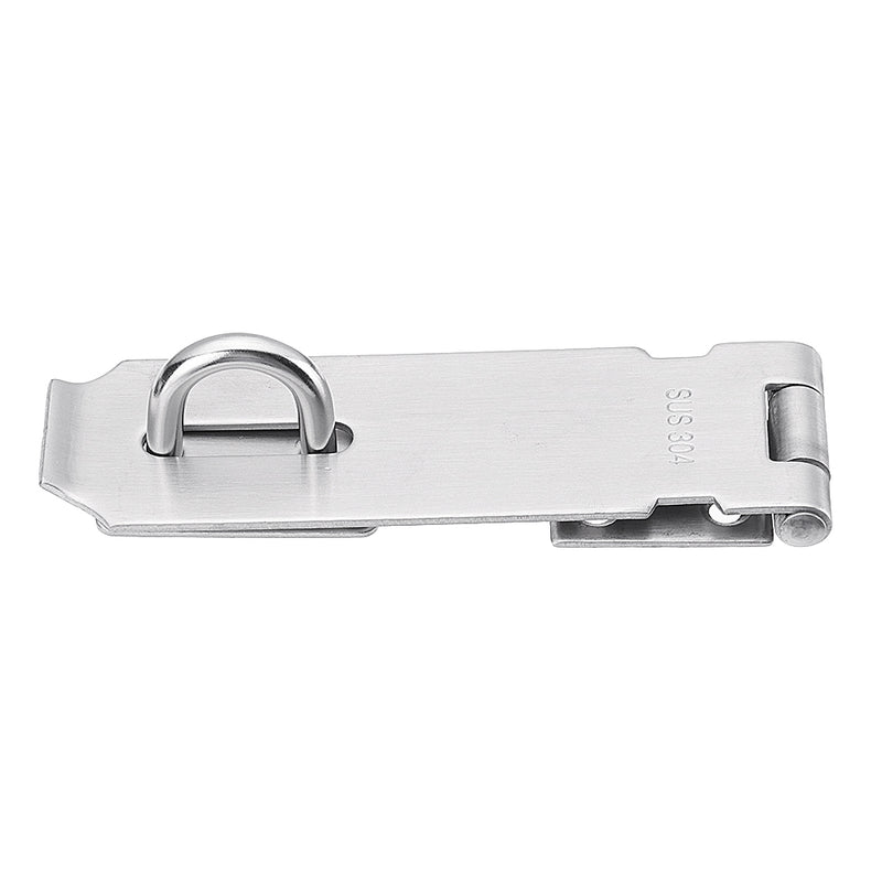 304 Stainless Steel Hasp Staple Safety Door Bolt Gate Lock Padlock Latch Waterproof With Screws