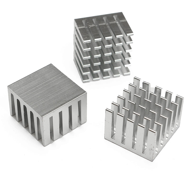 10pcs 20x20x15mm DIY CPU IC Chip Heat Sink Extruded Cooler Aluminum Heat Sink