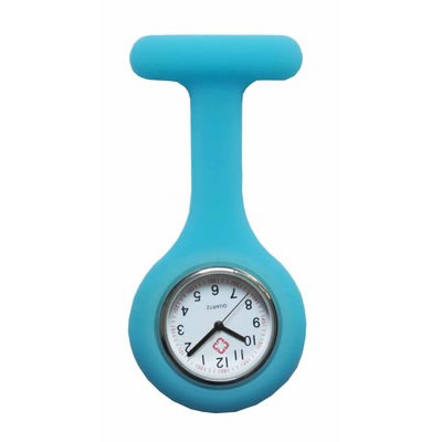 Colorful Silicone Doctor Fob Watch Pocket Nurse Watches with Clasp
