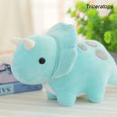Colorful Cute Dinosaur Doll Stuffed Plush Toy Grab Machine Doll Boys and Girls Gift