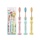 3PCS Children's Toothbrush Cartoon Rabbit Antiskid Handle Soft Hair Tooth Protection Baby Toothbrush