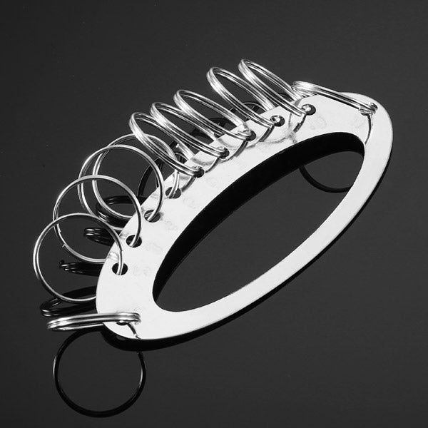 Multi Useful Practical Key Ring Chain Silver Convenient For Hotel Office