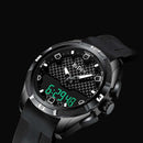 BIDEN 0139 LED Digital Watch Waterproof Sport Style Silicone Watch Band Men Wrist Watch