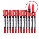 Deli 6824 12 Pcs/box Double-head Marker Pens Dual Head Marker Pen Hand-painted Artist Marking Pens Gifts for Kids Childrens