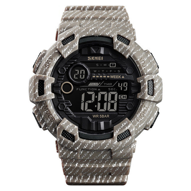 SKMEI 1472 Week Display Alarm Cowboy Waterproof Sports Digital Watch Men Watch