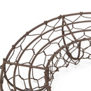 Gardening Round Iron Hanging Planter Pot Flower Pot Wire Wreath For Succulent Plant Decorations