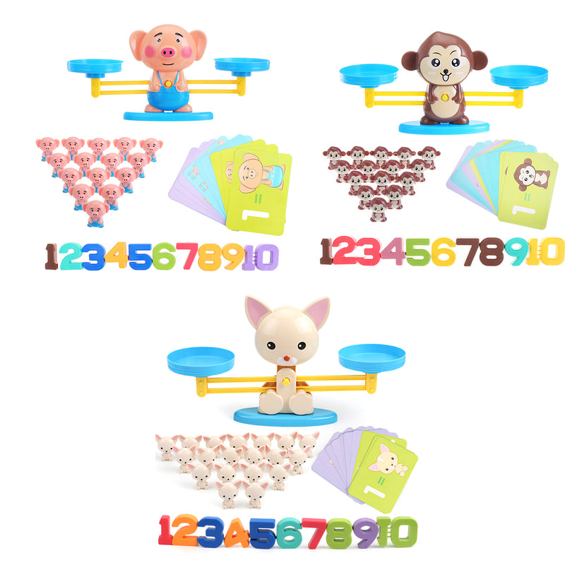 Animals Number Balance Math Toys Educational Toys Preschool Toddler Balancing Mathematics Game