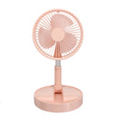 USB Chargable Portable Foldable Telescopic Fan Multi-Function Desktop Air Cooler Adjustable Travel Gadget Air Cooling Fan Gift
