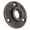 1/2 or 3/4 Inch Black Flange Iron Pipe Floor Fitting Plumbing Threaded Three Holes Flange