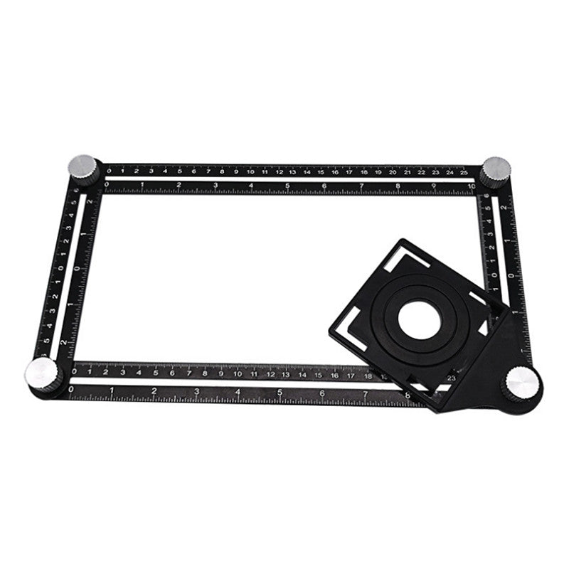 Multi Angle Ruler Measuring Aluminum Folding Positioning Rulers Locator for DIY Wood Tile Tool Six-Fold Open