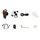WT03 1000M Full-duplex 3 People Helmet Intercom Waterproof Motorcycle Headset Walkie Talkie With bluetooth Function