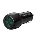 BlitzWolf BW-SD5 18W Dual-Port USB 3.0 Mini Car Charger for iPhone 11 Pro XS Xiaomi Mi8 Pocophone F1