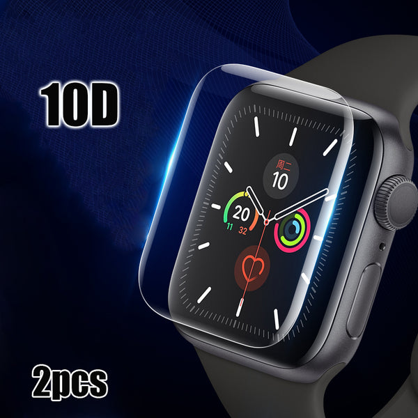 Bakeey 2PCS 40/44mm 10D Anti-scratch HD Clear Full Cover Soft Hydrogel Flim Screen Protector for Apple Watch Series 5/Apple Watch Series 4