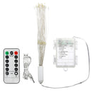 Battery And USB Powered Waterproof 8 Modes 120LED Starburst Sliver Wire String Light Party Home Decor