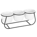 Ceramic Succulent Plant Flower Pot Bonsai Holder Home Tabletop Garden Decor With Stand