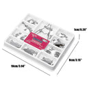 36Pcs/Pack Dental Saddle Contoured Metal Matrices No.1.330 With Spring Clips Tools Set