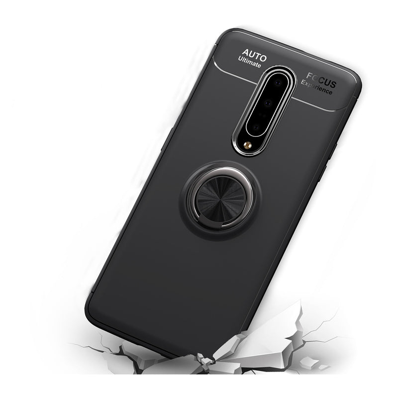 Bakeey Shockproof Magnetic Adsorption Protective Case with Finger Ring Holder for OnePlus 7 PRO