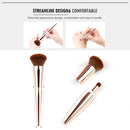 Multifunctional 2-in-1 Nylon Wool Plating Plastic Handle Brush Eye Shadow Makeup Brushes