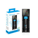 Eizfan C11 Slots LED Display Screen Battery Charger USB Universal Charger For 18650 26650 20700 21700 Rechargeable Battery