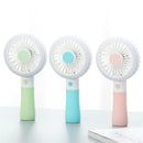 Well Star D10-1 Portable Mini USB Fan LED light Fan Handheld Rechargeable Air Cooler Silent Cooling Fan For Home Office Student Dormitory Outdoors Travelling