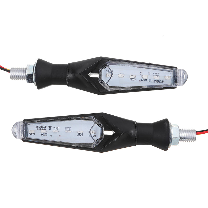 4Pcs Universal 10LED 12V 1W Motorcycle Turn Signal Lights Indicator Amber Blue