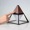 GX.Diffuser LED Night Light USB Interface Charging Wall Lamp Art Pyramid Shape