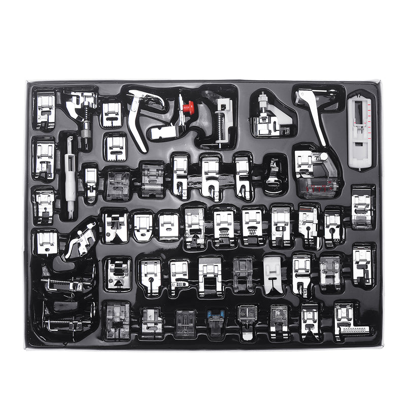 35/52Pcs Domestic Sewing Machine Presser Foot Feet Set Multi Function Kit