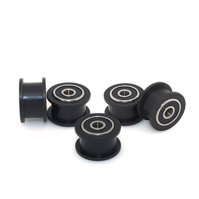 TWO TREES 10Pcs Idler Pulley Wheels Kit POM Precise CNC for V-slot Smooth Idler Pulley with Bearing for 3D Printer
