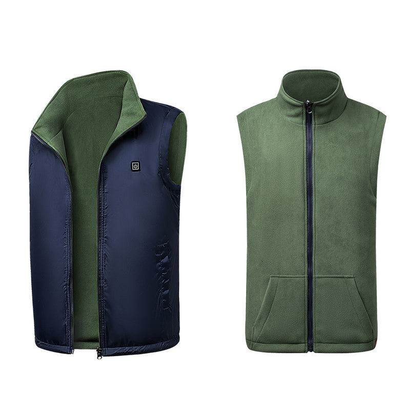 Electric USB Winter Heated Vest Men Women Heating Jacket Winter Body Warmer