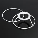 E27 9.5-40cm Circular Lampshade Frame Ring Set Lamp Light Shade DIY Kit