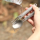 NEXTOOL Outdoor Titanium Soup Spoon Fork Tableware Set Camping Picnic BBQ Cutlery Kits from xiaomi youpin