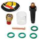 8Pcs 3/32inch TIG Welding Torch Gas Lens Pyrex Cup Kit for Tig WP-9/20/25 Series