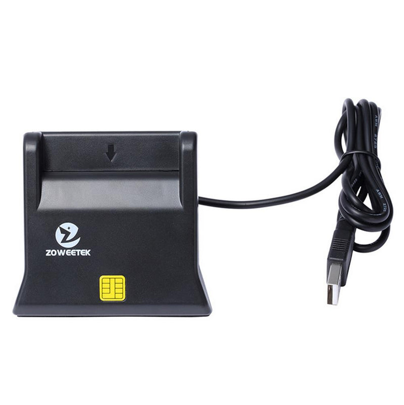Zoweetek ZW - 12026 - 3 EMV USB Smart Card Reader Writer DOD Military USB